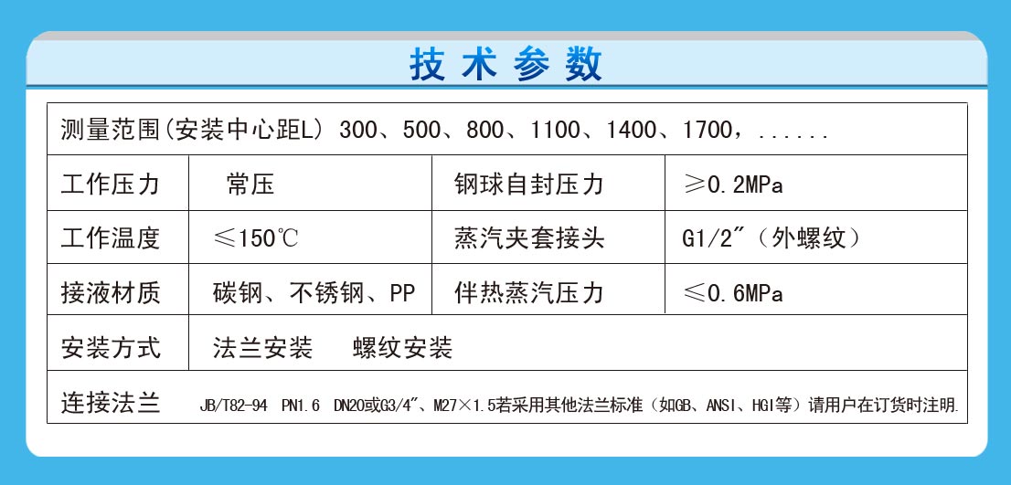 玻璃管液位计