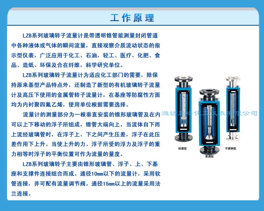 玻璃转子流量计